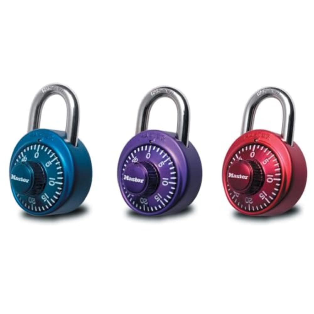 Master Lock 1530DCM Locker Lock Combination Padlock, 1 Count (Pack of 1) Colors May Vary