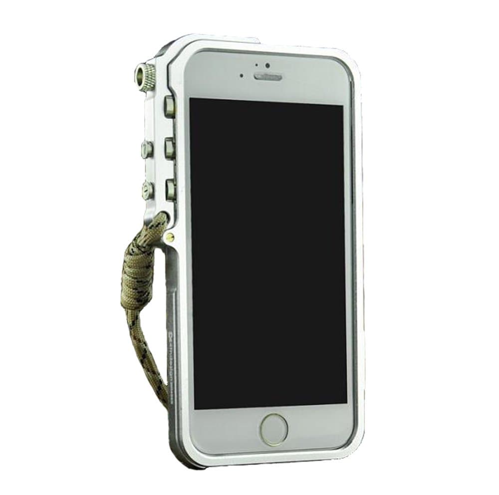 Arm Trigger Metal Frame Case Mechanical Arm Metal Bumper for Apple Iphone 6 4.7" (silver)