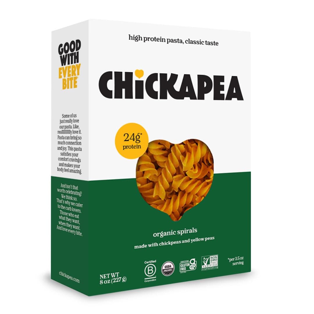 Organic Chickapea Pasta - Spirals - 8 oz (single)