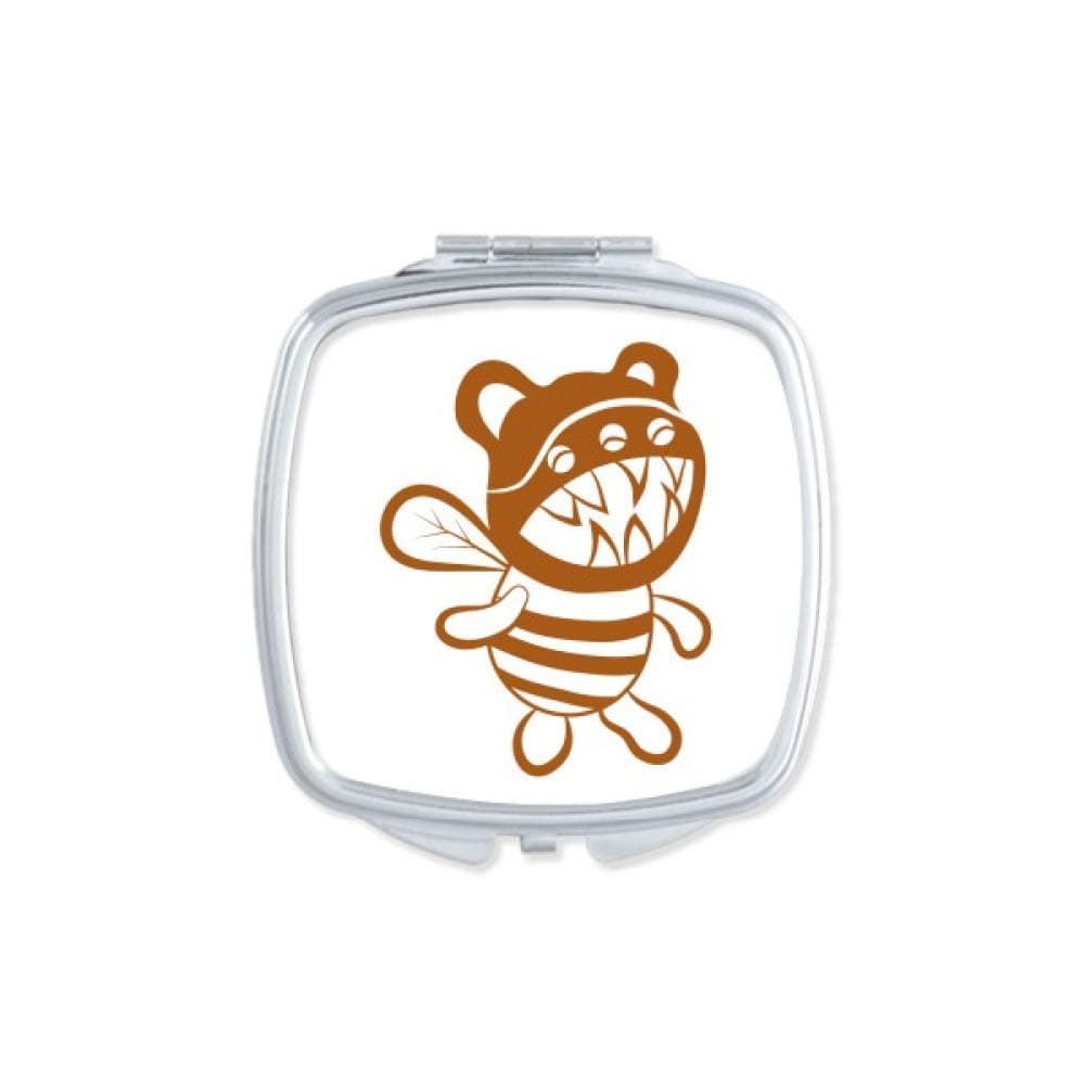 Universe Alien Monster Alien Creature Mirror Portable Compact Pocket Makeup Double Sided Glass