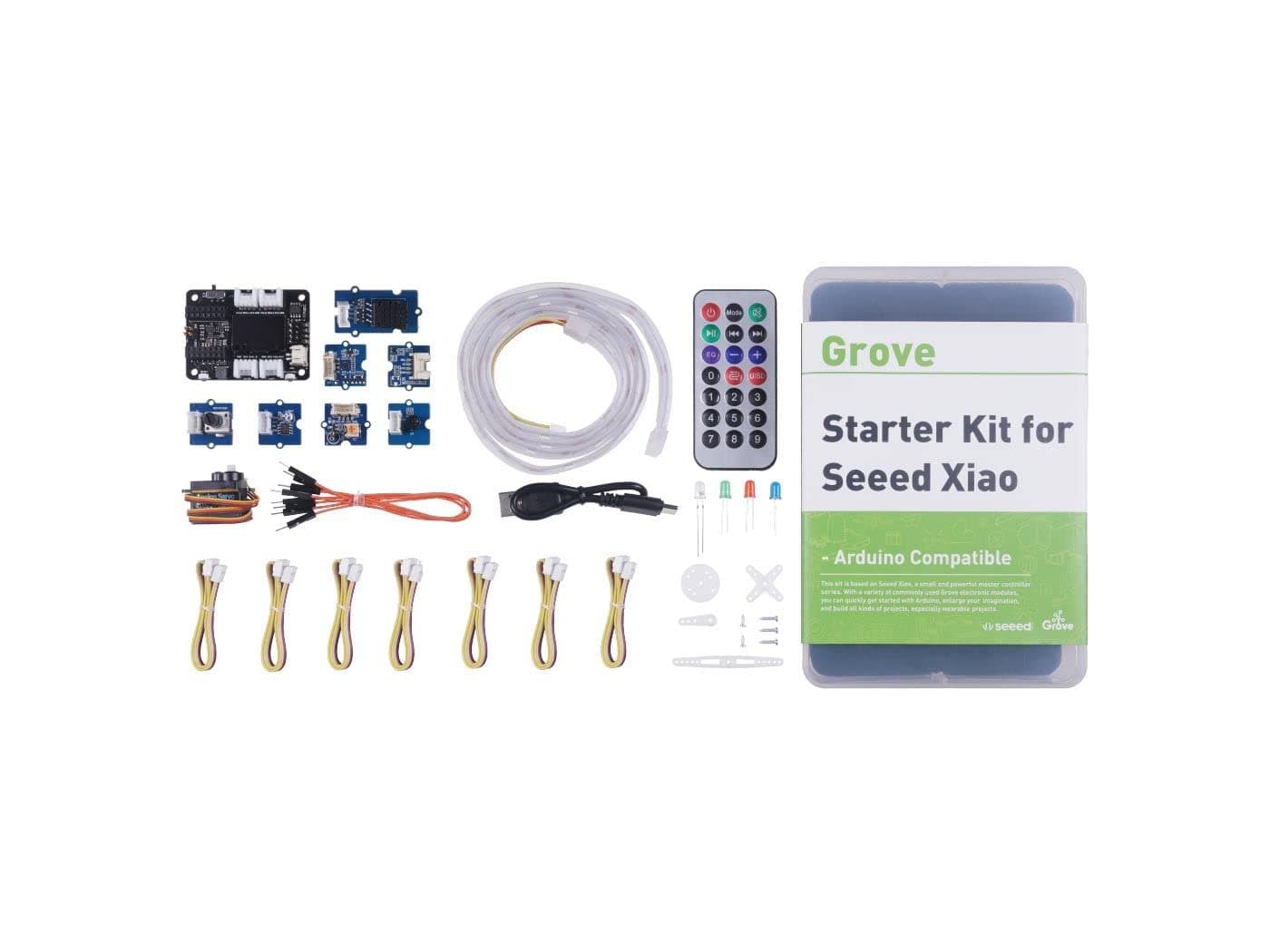 XIAO Starter Kit - Grove Modules, Expansion Board, Controller, LED Pack, XIAO Series Courses