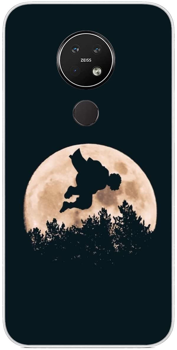 Tongstar Compatible with Case Nokia 7.2 | Nokia 6.2 Sla'yer Zenitsu Anime De'mon 713 Slim Covered Soft Gel Rubber Case Clear