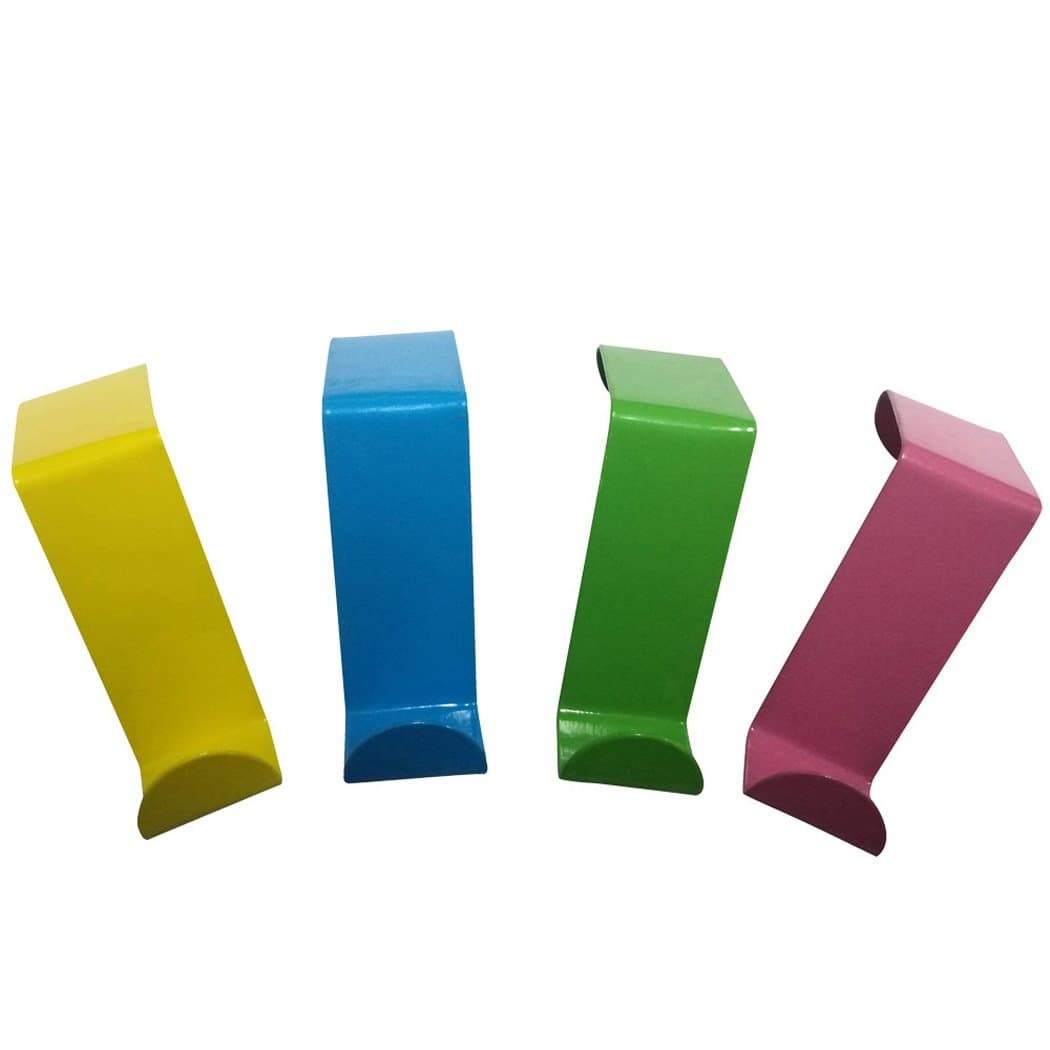 Condello Casa Over The Door Cubical Wall Panel Utility Rack Hanger Hook Metal Partition Storage Organizer Memo Holder Set for Coat Clothes,Towel,Wreath,Key,Garage,Kitchen,Bathroom,Kids Room (Pure)