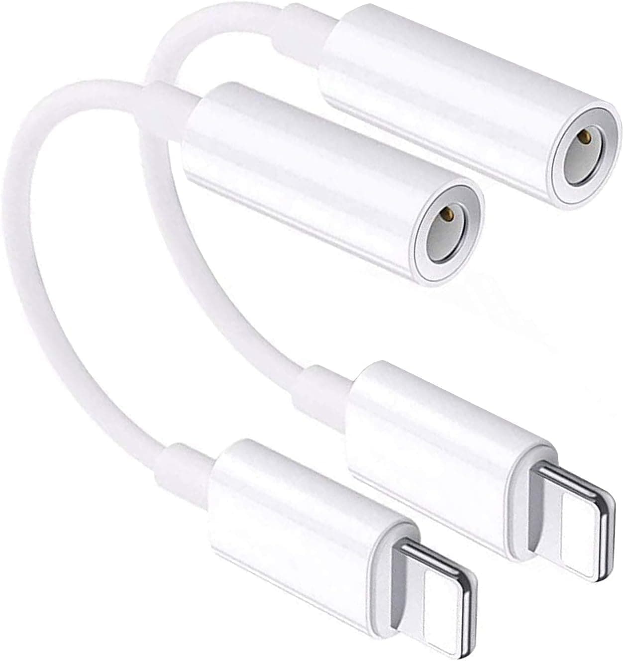 [Apple MFi Certified] iPhone 3.5mm Headphone Jack Adapter,2 Pack for Apple Lightning to 3.5mm Earphones Jack Adapter Cord Dongle Aux Cable Converter Accessories Compatible with iPhone14 13 12 11/Xs/XR