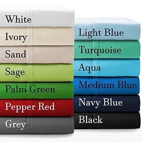 Crescent Bedding Assorted Twin Extra Long Fitted Sheet Only - Soft & Comfy 100% Cotton (Twin XL, Assorted)