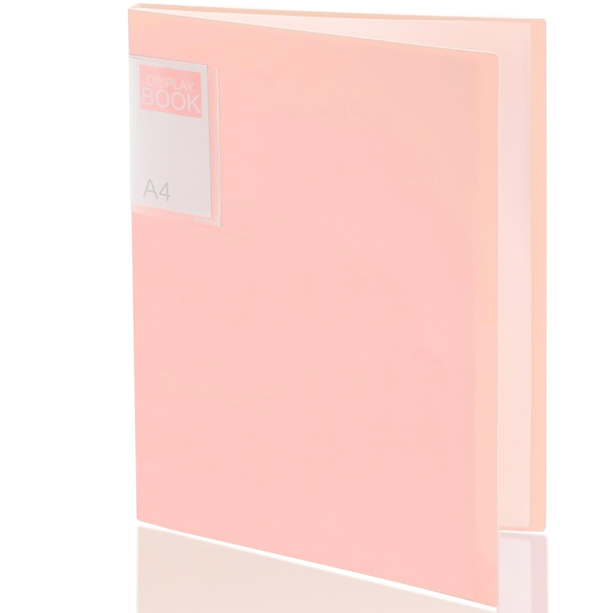 Pastel Binder with Clear Plastic Sleeves, 30 Pockets, Display 60 Pages, Portfolio Presentation Folders for Documents, Recipe, Art, Certificate, Letter/A4 Size, 1 Pack - Pink