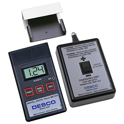 DESCO 19493 ABS Plastic Complete Digital Static Field Meter/Ionization Test Kit