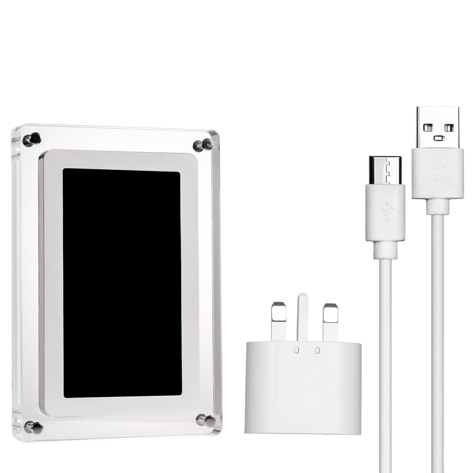 Red Dot Gift® 7 Inch Digital Picture Frame, Acrylic Video Frame, 8GB Memory, 1500mAh Built-in Battery, Perfect for Home Decor and Heartfelt Gifts (7 Inch / 1500mAh)