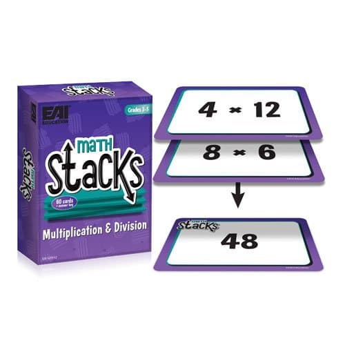 EAI Education Math Stacks Multiplication & Division Game: Grades 3-5