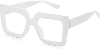 KursanOversized Square Glasses for Women Men Big Frame Blue Light Blocking Glasses Fashion Eyeglasses