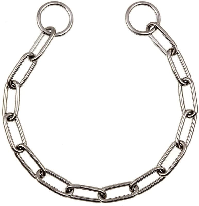 Dog Trust Choke Check Chain Dog Collars Training Long Link Chrome Plated Choker - 65cm