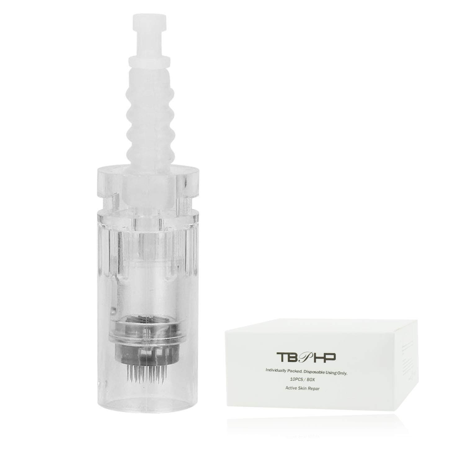 TBPHP 36 Pin Microneedling Tip Cartridges for Electric Auto Derma Microneedle Stamp Pen(10 pcs,Bayonet Coupling Needle)