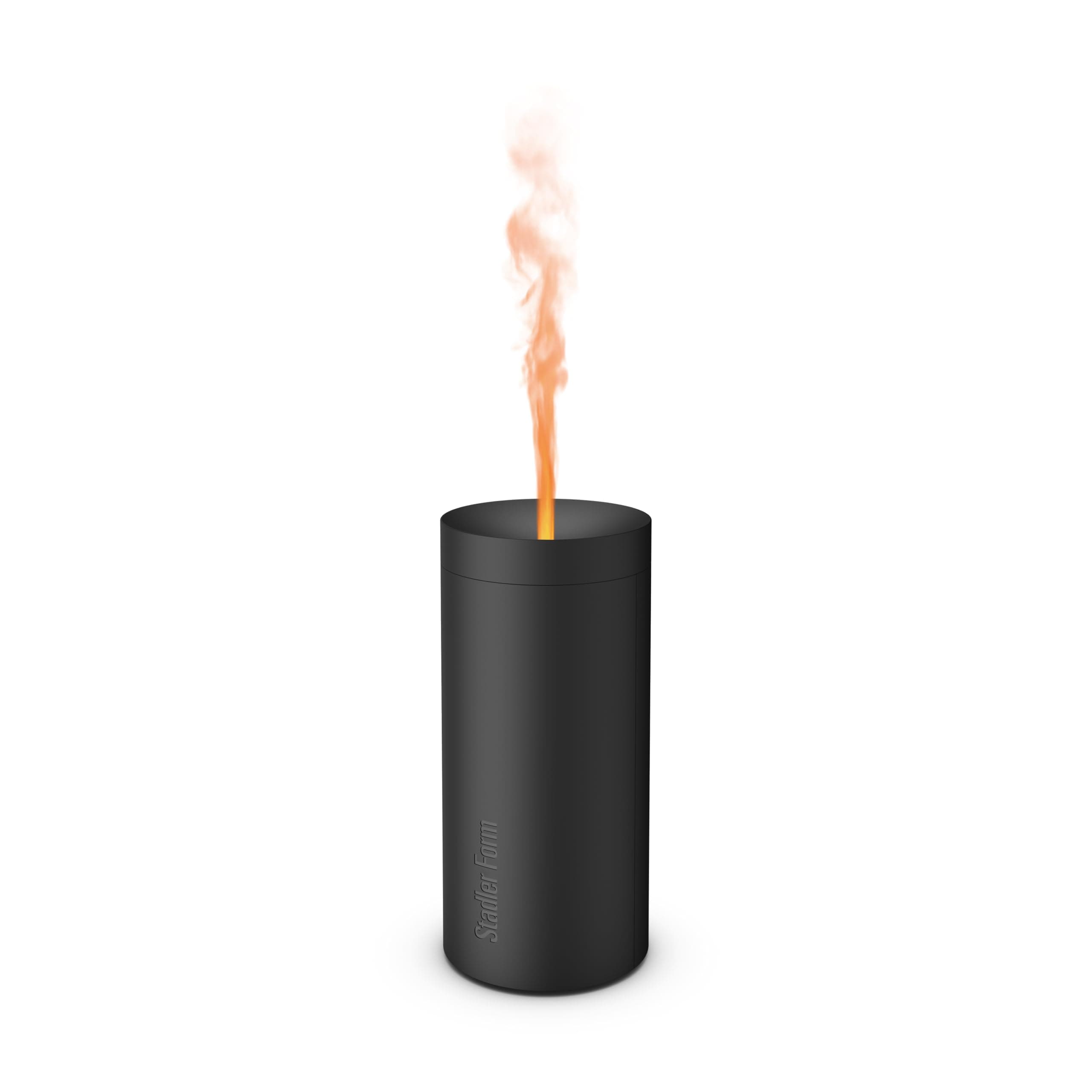 Aroma Diffuser Lucy Using Battery Power, with Flame Effect can Diffuse Essential Oils for up to 7 Hours, for Relaxation and revitalising Aromatherapy, Black