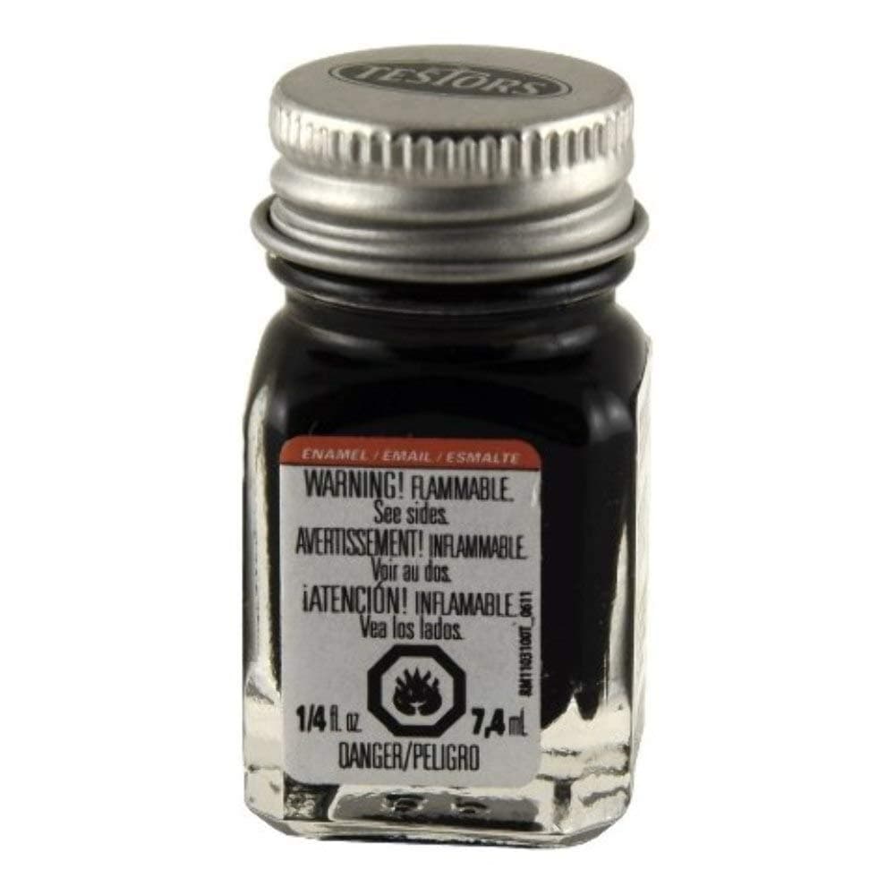 Testor Corp. Enamel 1/4 oz Flat Black TES1149TT Plastics Paint Enamels