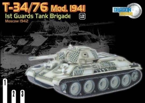 Dragon Armor 1:72 Scale T34/76 MOD 1941, 1st Guards Tank Brigade, Moscow 1942