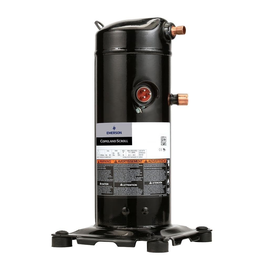 ZR57K3E-TFD-830, 5 ton Scroll Compressor, 460 Volt, 3-Phase, 58500 Capacity (BTU/HR)