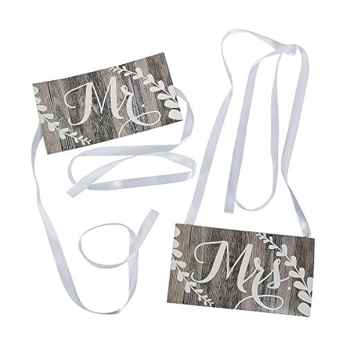 Mr. & Mrs. Chair Signs