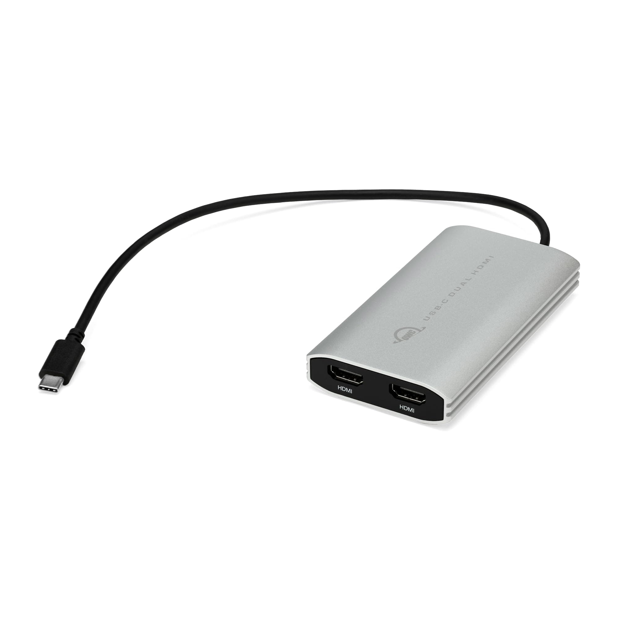 USB-C to Dual HDMI 4K Display Adapter with DISPLAYLINK For Apple M1 Mac or any Mac or PC with USB-C or Thunderbolt