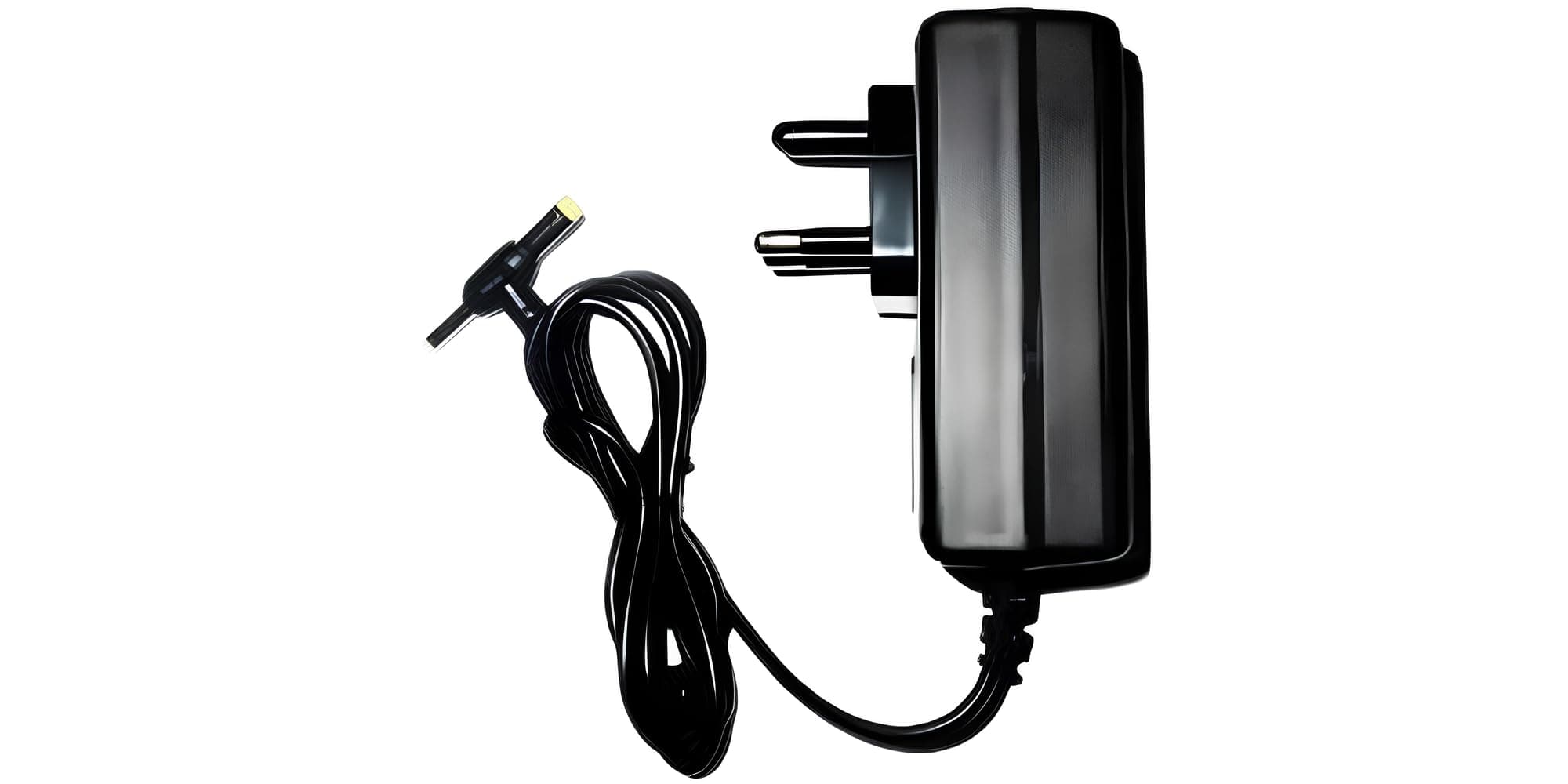 Elegant Casa 12V 2A DC-2 Pin Power Adapter, Supply, Charge, SMPS for PC, LCD Monitor, TV, LED Strip, CCTV,12 Volt 2 Amp Power Adapter (12V-2AMP-2PIN), Black