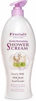 Fruiser Shower Cream Goat's Milk Bath & Pearl Powder, 1000ml