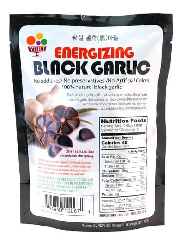 ENERGIZING BLACK GARLIC 3.25 Oz (5 Bulbs)