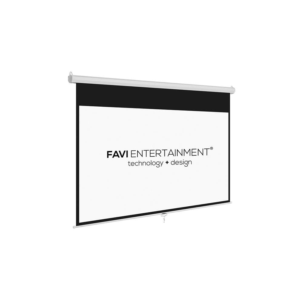 FAVI 120 inch 16:9 Manual Pull Down Projector Screen (105" x 60")