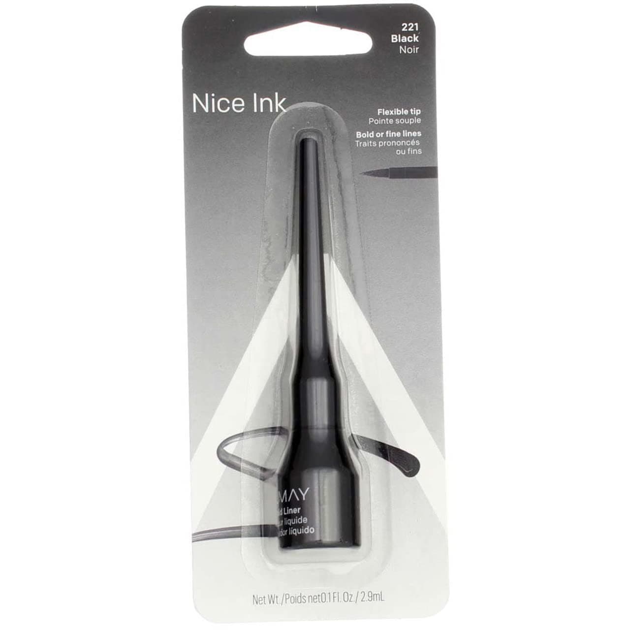 Liquid Eyeliner, Black [221] 0.1 oz (Pack of 2)