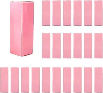 COSIDEA 50 Boxes Pink Lip Gloss, Cosmetic/Mascara Packaging, Kraft Paper, 2.8 x 2.8 x 9 cm