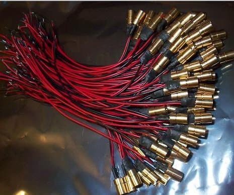 100 pack 650nm 5mw mini 8mm x 13mm laser module internal current control