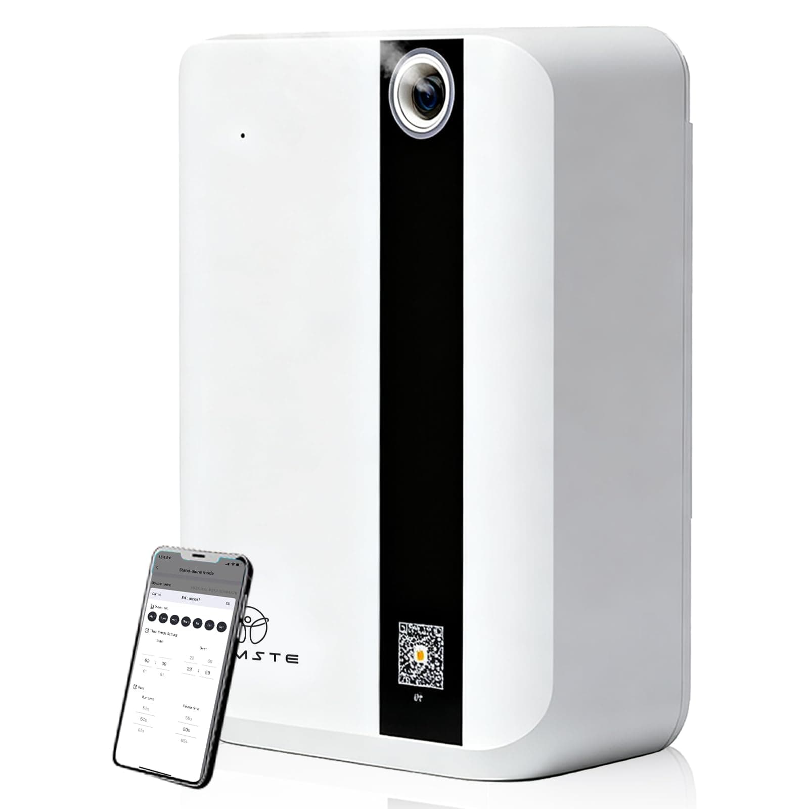 NAMSTE Smart Aroma Diffuser, Scented Diffusers, Bluetooth APP Control 500ml Aroma Scent Diffuser with Cold Air Technology Waterless Aromatherapy Diffuser Cover up to 1500m³ for Home(White)