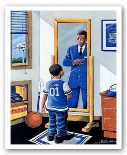 Pinnacle - Phi Beta Sigma by Lester J. Kern 8"x10" Art Print Poster