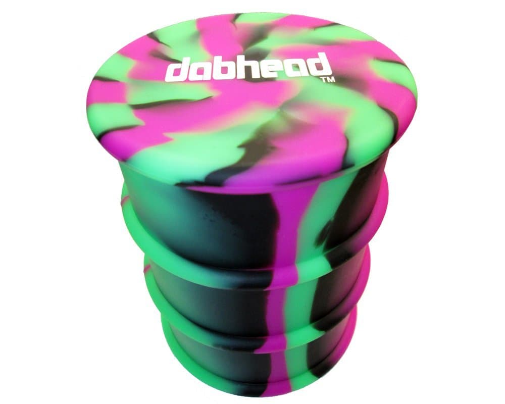 1 Silicone Non Stick Mega Drum Container - 500ml Heavy Duty Barrel Jar (Purple/Black/Green)