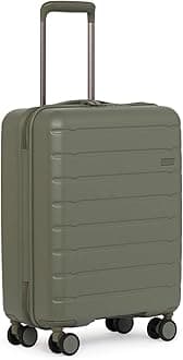 ANTLER - Stamford 2.0 Hard Shell Cabin Suitcase - 54.1 x 40.2 x 20 cm 37L, Lightweight, 4 Spinner Wheels, TSA Locks, Carry On Luggage Approved by Airlines Including easyjet & British Airways - Green