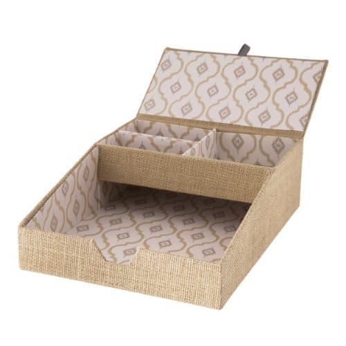 Raymond Waites Burlap Desk Tray