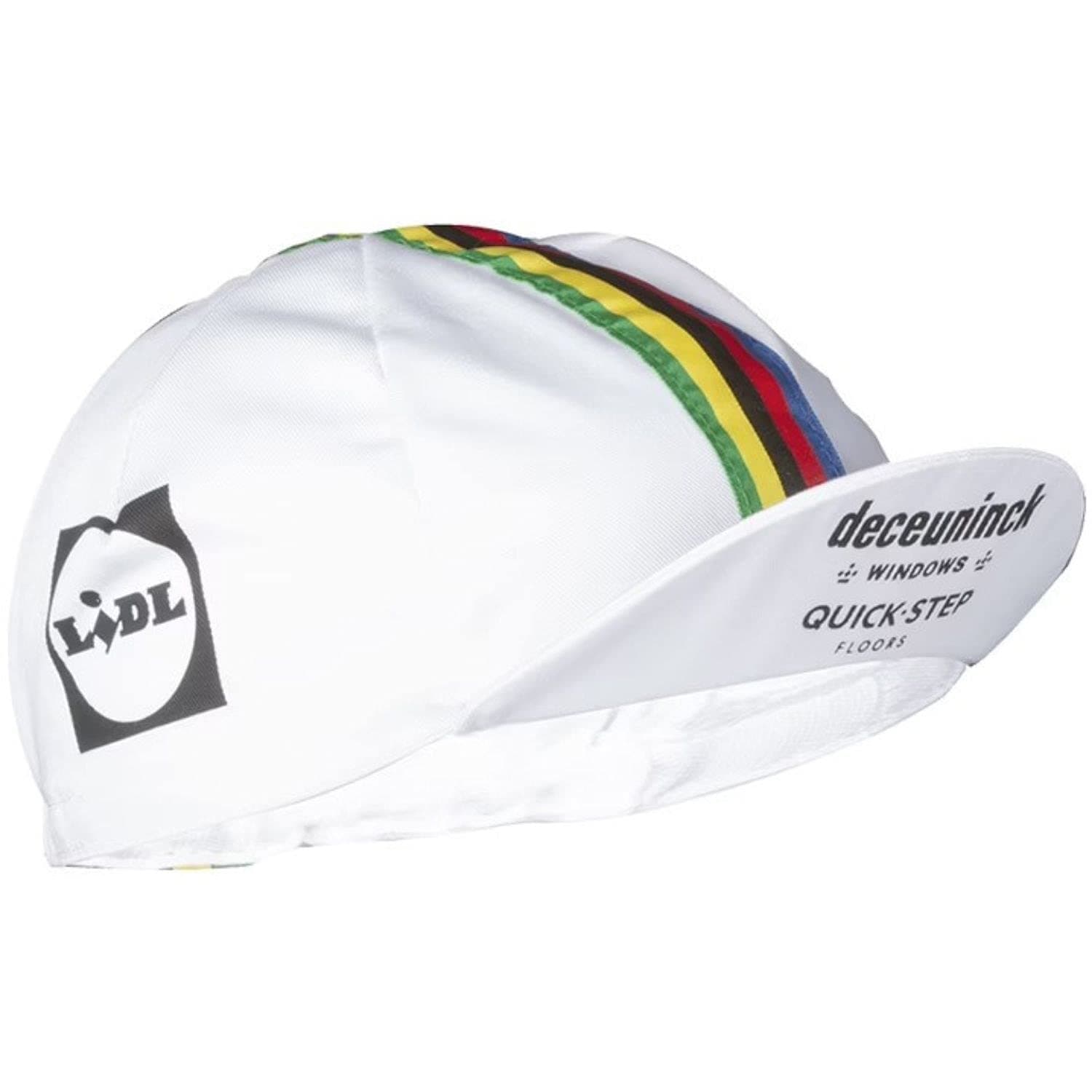 Vermarc Deceuninck Quick-Step Pro Team Cycling Cap - World Champion, White