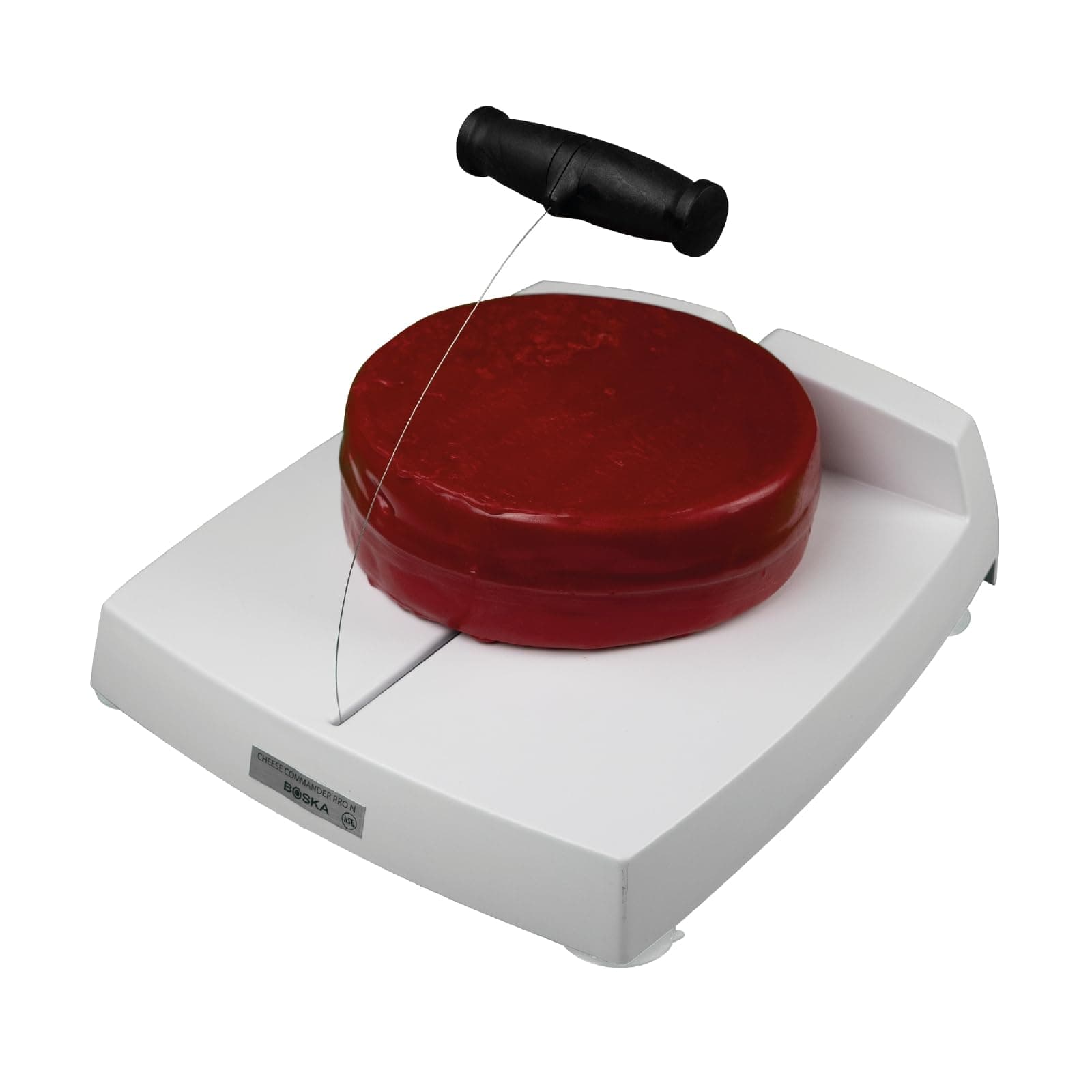 Boska Cheese Commander Pro+ - Cheese Wire Cutter - Wire Slicer - Cheese Cutter - with Handle - Professional Cheese Cutter - for Block Cheese Like: Gouda, Cheddar, etc. - 6 Spare Wires Included