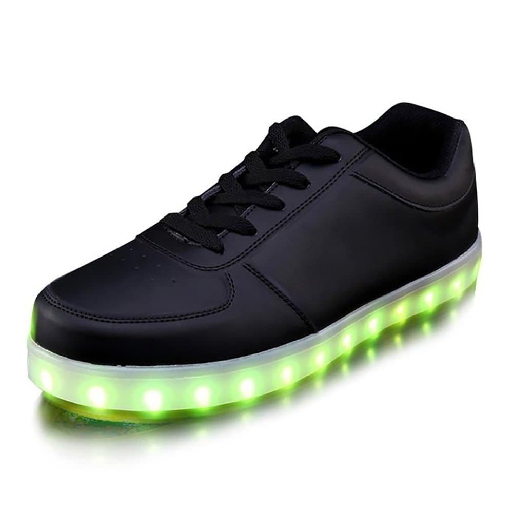 uruoi New Year Gift [New Logo] 11 Lighting Effects Light Up Shoes LED Sneakers for Women Men Girls Boys Christmas Halloween Birthday Party 6 D(M) US 37 Black
