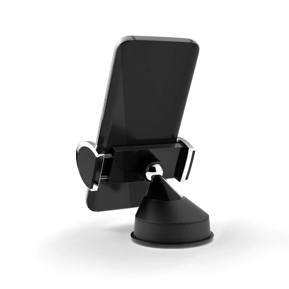 BracketronLux Portable Universal Window/Dash/Vent Phone Holder for car, Home and Office. Compatible with iPhone, Samsung and Mo