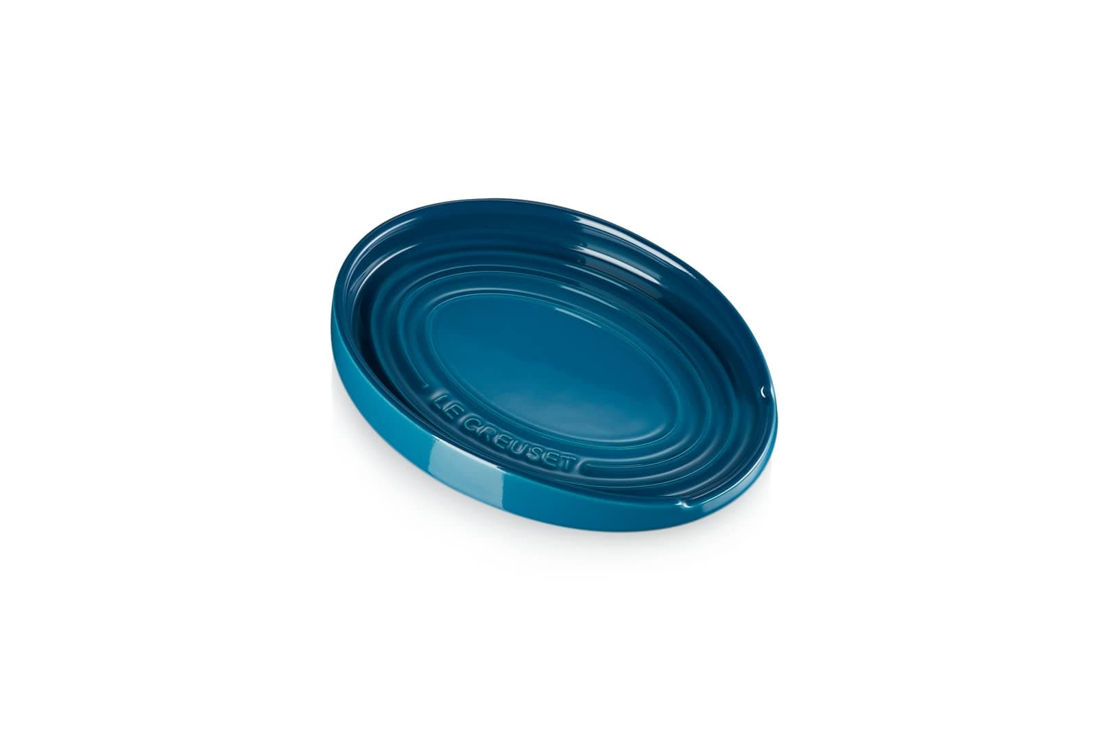 Stoneware Oval Spoon Rest Deep Teal, 71507156420099