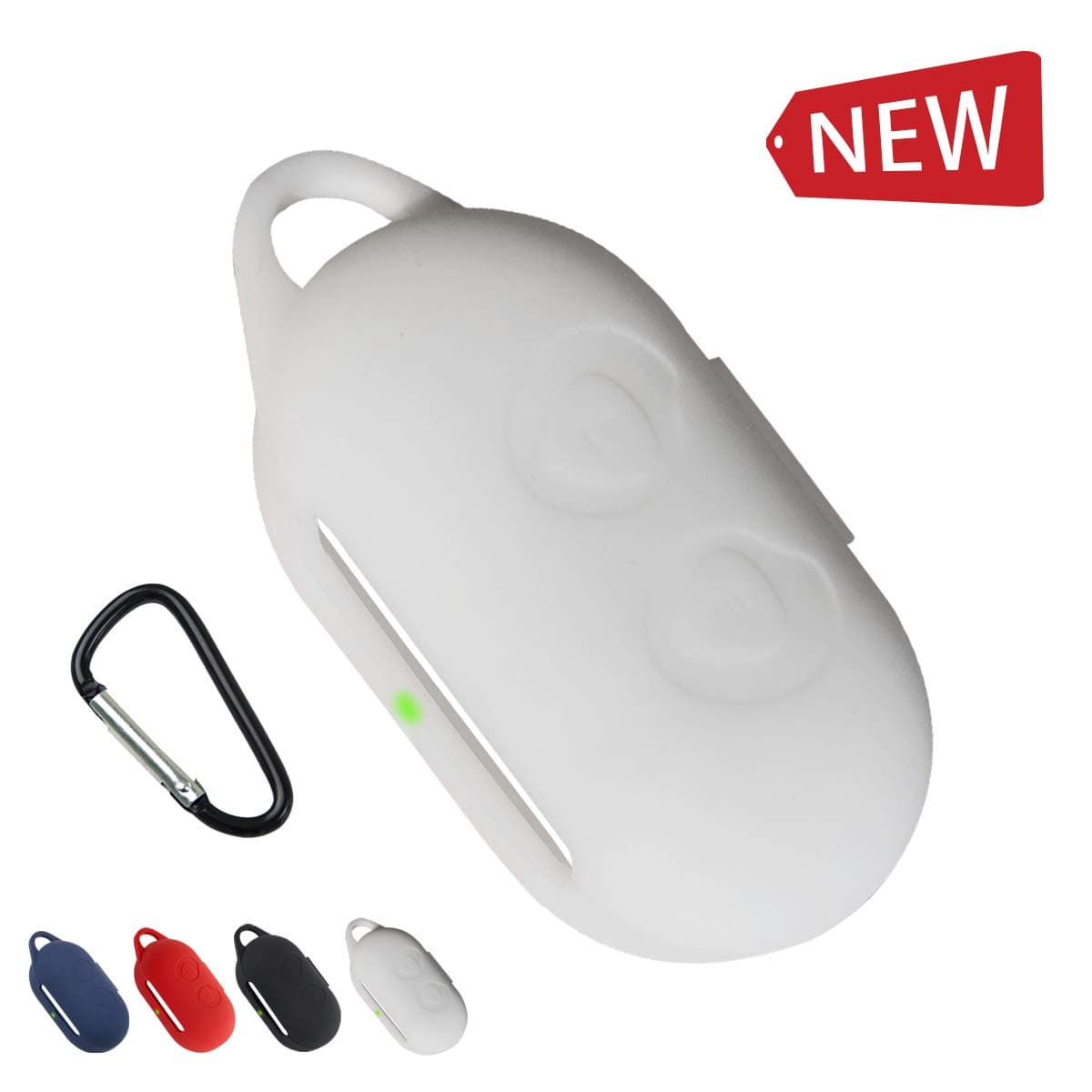 for Galaxy Buds Case and Galaxy Buds+ Plus 2020, Shock Resistant Silicone Case for Galaxy Buds [Support Wireless Charging] -White