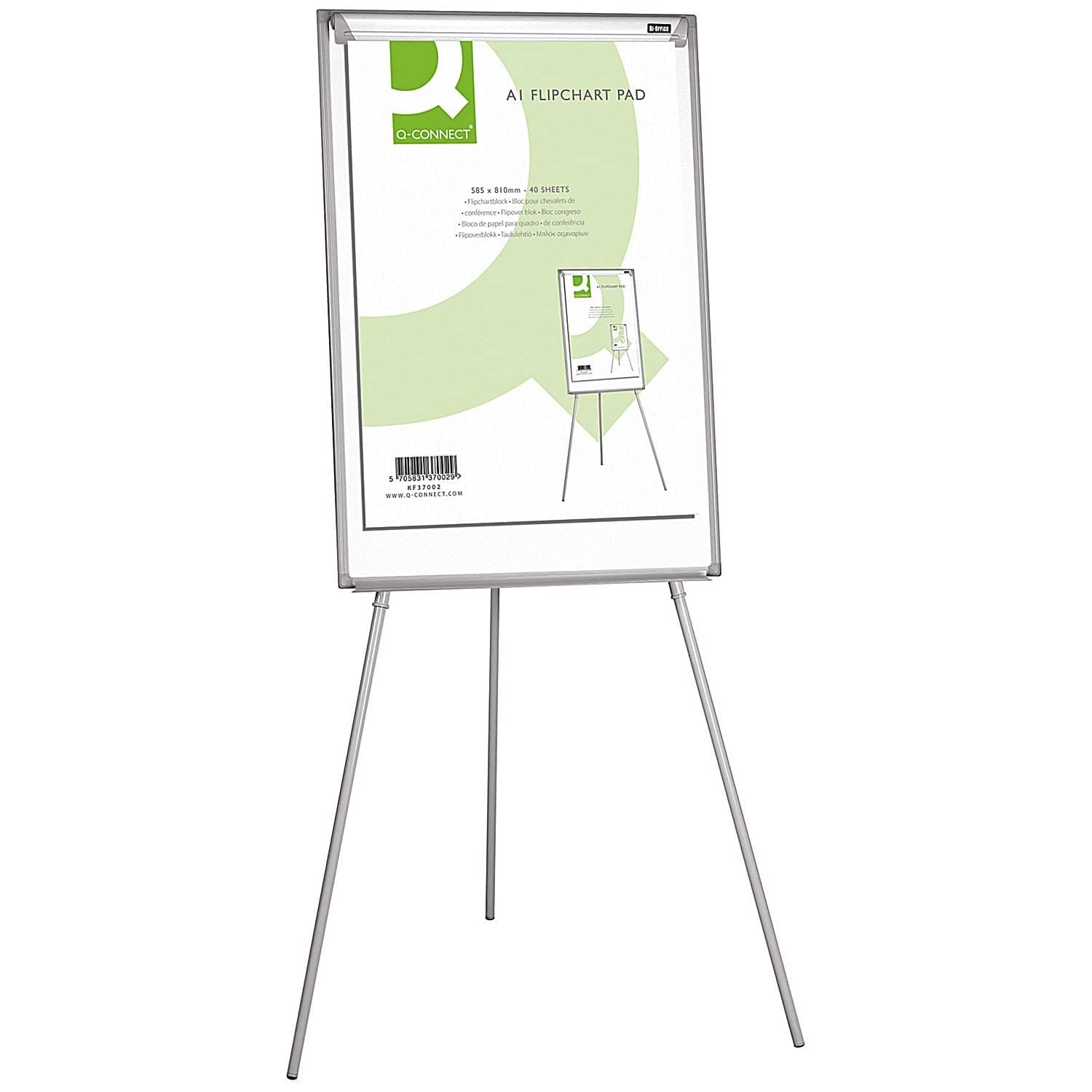 Q-Connect Plain Flipchart Pad A1 40 Sheet, Pack of 5