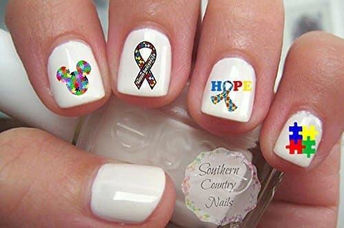 Autism Awareness Nail Art Decals