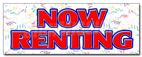 SignMission, 36", Now Renting