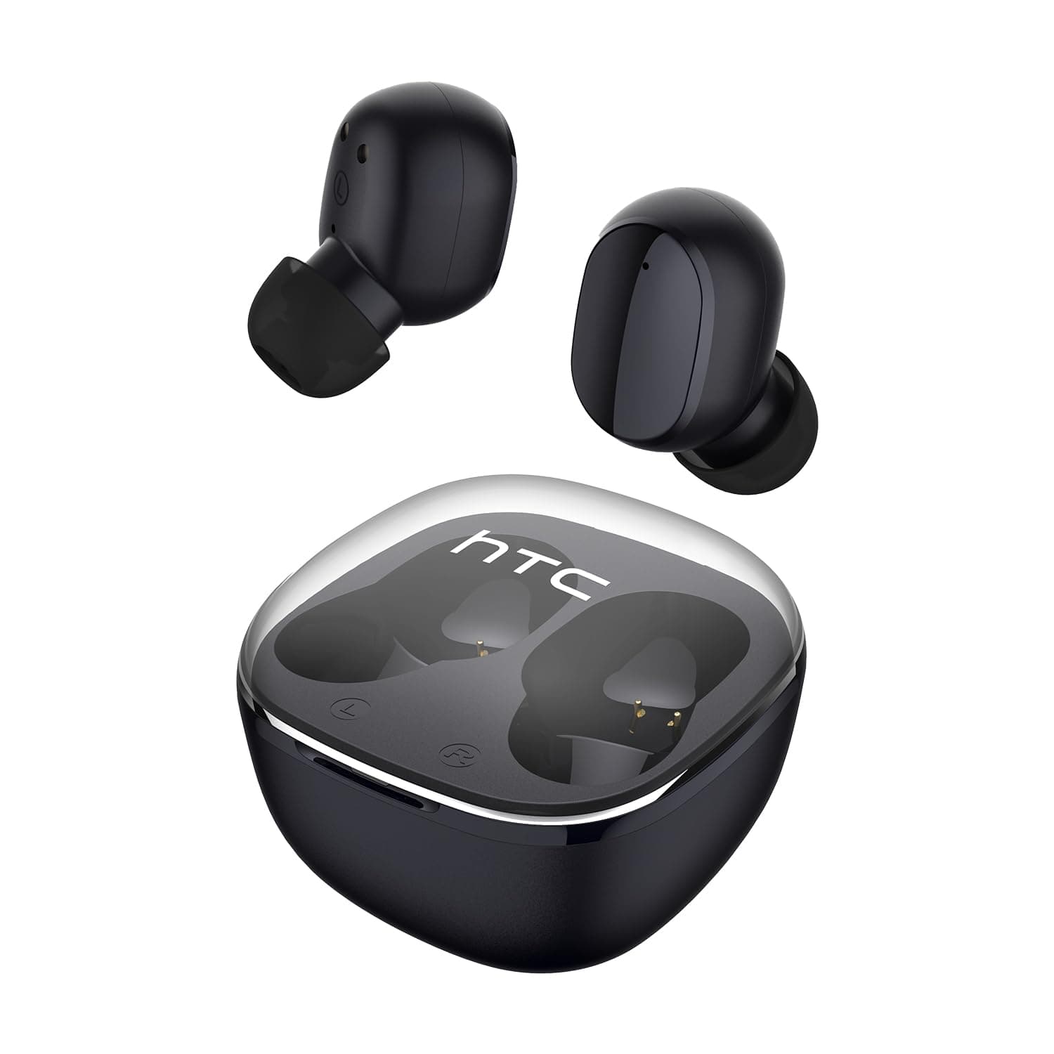 True Wireless 6 Bluetooth Earbuds 5.3 Inch Touch Control with Built-in Mic, Wireless Noise Cancelling, 22 Hours Playtime with Charging Case for