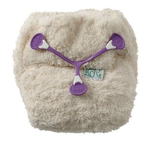 Tots Bots Nappy Starter Pack (Stage 1, Nippa Fastening, Organic Cotton Material, Natural Colour)