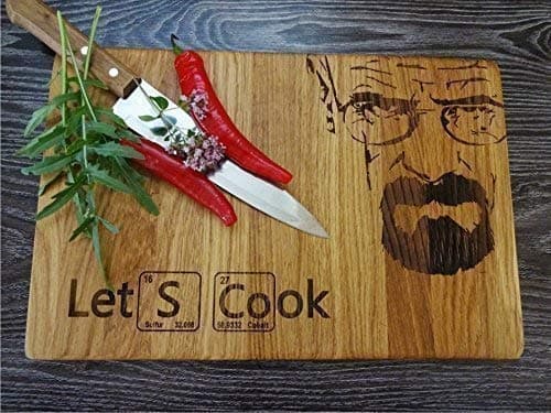 Algis CraftsChopping Board - LET'S COOK | Custom Wedding, Anniversary, Housewarming Gift, First Home Gift | Handmade Birthday Gift | Laser Engraved Cutting Board
