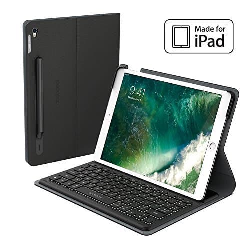 dodocool [MFi Certified] Smart Keyboard for 10.5-inch iPad Pro with Smart Connector Slim Shell Protective Case Backlit Keys Shortcuts Auto Sleep/Wake, Built-in Holder for Apple Pencil