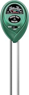 VIVOSUN Soil Tester, 3-in-1 Plant Moisture Meter Light and PH Tester for Home, Garden, Lawn, Farm, Indoor & Outdoor Use, Promote Plants Healthy Growth