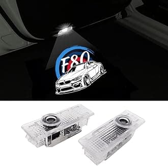 uuakarin 2Pcs Car Door Logo Lights Car Accessories Welcome Courtesy Projector Light LED Ghost Shadow Lights Puddle Lamp Compatible with BMW 3 Series F80 (2008-2018)