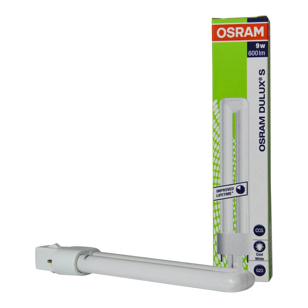Osram G23 9ワット コンパクト蛍光灯 デュラックスランプ